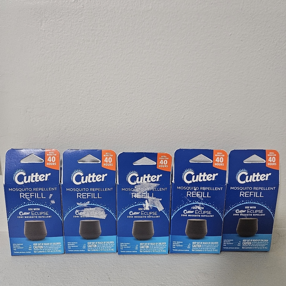 Cutter Mosquito Repellent Refill 5-Pack 40-Hour Protection No Scent